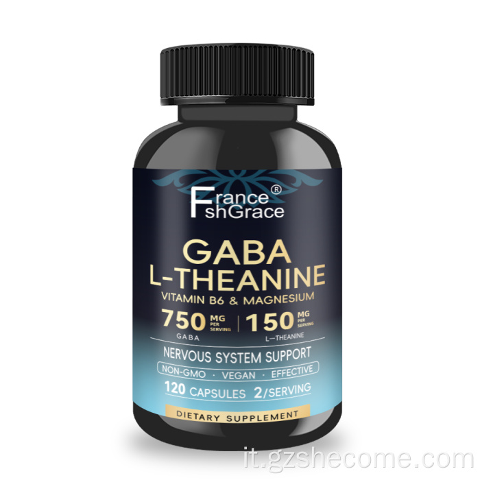 Shecome GABA L-teanina Capsule Supporto del sistema nervoso